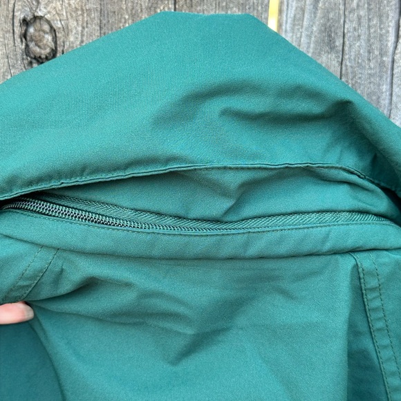 Eddie Bauer Jacket Hunter Green Hooded Full Zipper Cinch Hood Waist Hem Medium - Picture 4 of 9